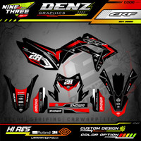 PROMO!! DECAL STICKER HONDA CRF 150L NEW FREE FULL CUSTOM NO NAMA SPONSOR MD193