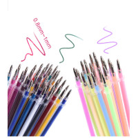 24 Set Colors Gel Pen Refill Rod Multi Colored Painting Gel Ink Pens Refills for Drawing Graffiti School Stationery Washable
