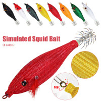 78mm 10g  Artificial Luminous Shrimp Fishing Lures Squid Hook Jigs 3D Eye Cuttlefish Jigs Octopus Bait Shrimp Sea Fishing Tackle