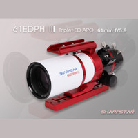 NEW Sharpstar Askar 61EDPH III 61mm F/5.9 ED Triplet Apo Refractor Telescope - W/ F/4.4 Full Frame Reducer- Full Frame Flattener 5HIRU