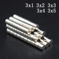 Round Magnet 3x1,3x2,3x3,3x4,3x5mm Neodymium N35 Permanent NdFeB Super Strong Powerful Magnetic imane Disc for Crafts