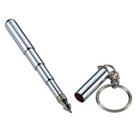 Multifunctional Portable Key Ring Stainless Steel Telescopic Pen Ball Point Pen Telescopic Pen Keyring Telescoping Pen Tool
