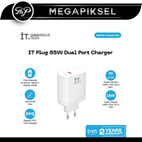 NEW NEW IT Plug 65 W Dual Port Charger White