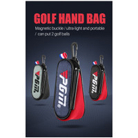 PGM Golf Ball Pouch Portable Magnetic Bola Golf Mini Hand Bag + Buckle BEST SELLER
