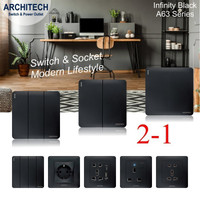 Promo / Diskon Saklar / Sakelar Lampu Architech Infinity A63 2.1 Black Series New Non Cod