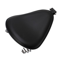 Motorcycle Black Spring Solo Seat + 3" Spring Mount Bracket Kit For Harley 48 Sportster XL883 1200 Bobber Chopper