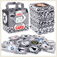 Yappy- Kartu Pintar Buku Kain Flashcard Hitam Putih Soft Book Flash Card Bayi