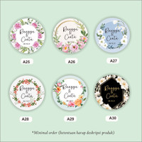 Stiker Souvenir Pernikahan / Stiker Engagement / Stiker Ucapan Wedding