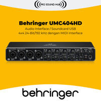 Behringer UMC404HD UMC 404 HD USB Audio Interface Soundcard 4 Channel TERLARIS/TERMURAH/TERPOPULER