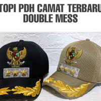 Topi Camat Baru Hitam - Khaki