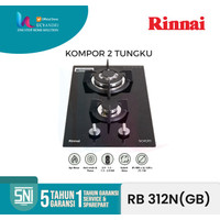 New Kompor Gas Tanam Rinnai Rb-312 N(Gb) /Rinai Rb 312 Ngb / 2 Tungku