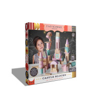 Rerea - FAO Pink Wood Castle Blocks 75 Pcs