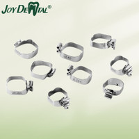 4 Pcs/Bag Dental Orthodontic Bands for 1st Molar Dentistry Ortho Braces M Series Teeth Band with Conv Roth 022 Tubes 35#-40+#