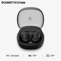 TRENDING!! SOUNDTECH S18 TWS Wireless Earphone Bluetooth 5.3 Touch - Black