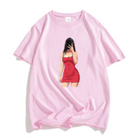 Women Printing T-shirts 100% Pure Cotton Tees Summer Short Sleeve