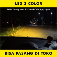 Automania- Foglamp LED Dual Color H8 H11 H16 Fog Lamp Lampu Kabut Dua Warna