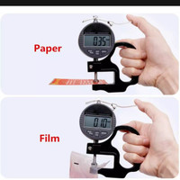 READY STOCK TKG-002 Alat Pengukur Ketebalan Plastik Kertas Tester Milimeter
