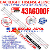 Terlaris Backlight Tv Led Hisense 43 Inc 43A6000F 43A6000 Lampu Bl 7K 3V 43A In Ready