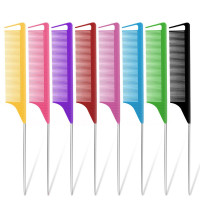 1pc Professional Pointed Tail Hair Comb Anti-static Hair Dye Brush Barber Steel Needle Comb Salon Hairdresser Barber Accessories
