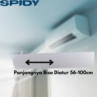 Spidy Cover Pelindung Hembusan Angin Ac Talang Windshield Ac Reflector Barangbaru