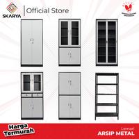 Lemari Arsip Lemari Besi Filling Cabinet Pintu Kaca RF Series (Baru)