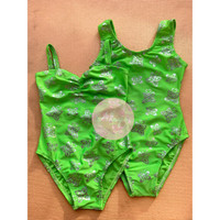 Leotard Baju Balet Gymnastic Senam Renang MOTIF METALIK