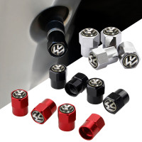 Car Tire Valve Cap Tyre Cover Accessories For VW Polo Golf 5 6 7 Passat B5 B6 B7 Touran Bora Beetle Jetta Rline GTI Lavida CC