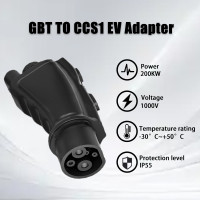 200A Gbt To Ccs1 Adapter Electric Car Charger Connector 1000V 200Kw Ccs Combo 1 To Gbt Ev Charging Station