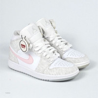 Nike Air Jordan 1 Mid SE Light Iron One Grey Pink WMNS Authentic