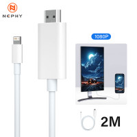 1080P HDTV Cable TV Digital AV Adapter for iphone to HDMI Cables for iphone 14 13 11 Pro Max 8 7 plus X XR XS ipad Mini Air Pro