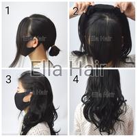 SALE TERLARIS HALF WIG RAMBUT PALSU FIBER FB61730 LIGHT BROWN READYY