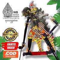 NAKIROH BUSINESS | Wayang Kulit Alusan JAGALABILAWA Hitam -+ 65 cm Bahan Kulit ASLI 100%