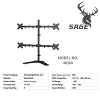Terlaris Sage M044 Bracket Meja Lcd Led Tv 1 Articulating Monitor Arm Ready