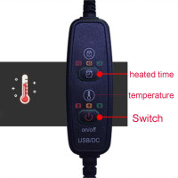 X3UB Winter USB Heating Mouse 3-Button Corded Mouse for Laptop Desktop Notebook
