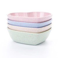 4 Pcs Vinegar Dishes Mini Dipping Bowls Soybean Seasoning Love Heart Shape Plates