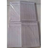 Kartu Stok Persediaan Putih Kecil / Stock Card