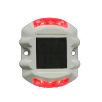 Flash Mode White Plastic Case  Garden Decoration Blinker Signal Light Waterproof Solar Road Reflective Marker