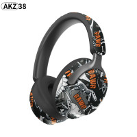 Graffiti Wireless Bluetooth Headsets Hifi Stereo Foldable Headphones Sports Gamer Earphones With HD Mic Headsets Handsfree