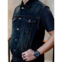 TERLARIS ROMPI DENIM EIGE R ORIGINAL 910003228 RIDING VEST MURAH!!! MURAH