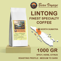 Bean Voyage Biji Kopi Bubuk Arabika Lintong Specialty Roasted Beans Full Arabica Coffee 1kg