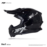 Helm Jpx Full Face FOX1 Solid Black Metallic