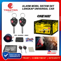 Alarm Mobil Remote System / Car Alarm System Tipe Guardio OW901 Set Lengkap Universal Car