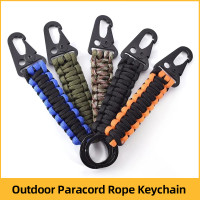 READY STOCK BALI 1Pc Outdoor Paracord Rope Keychain EDC Survival Kit Cord Lanyard Emergency Key Chain Outdoor Survival Tool for Camping Hiking
