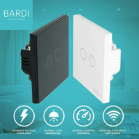 Smart Light Switch Touch Wallswitch Saklar Lampu Wifi Bardi Eu 2 Gang