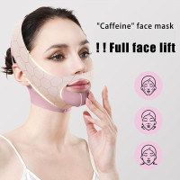 breathable slimming band cheek lift up face thin mask reduce double chin v-line shaping bandage anti wrinkle sleeping strap