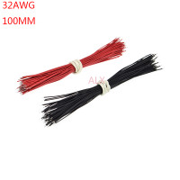 100PCS 32AWG 100MM LONG Tin-Plated Breadboard Jumper Cable Flexible Two Ends PVC Electronic conductor Wire FOR PCB