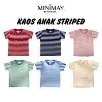 KAOS ANAK STRIPE STRIPED GARIS SALUR MAYSARA 1 2 3 4 5 TAHUN