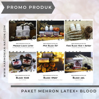 GROSIR TERMURAH Paket Mehron Latex + Blood Gel