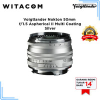 Voigtlander Nokton 50mm f/1.5 Aspherical II Multi Coating - Silver