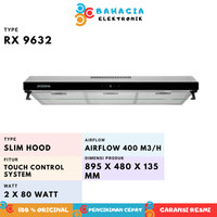 Grosir Modena RX 9632 - penghisap asap kompor atau cookerhood digital Keren